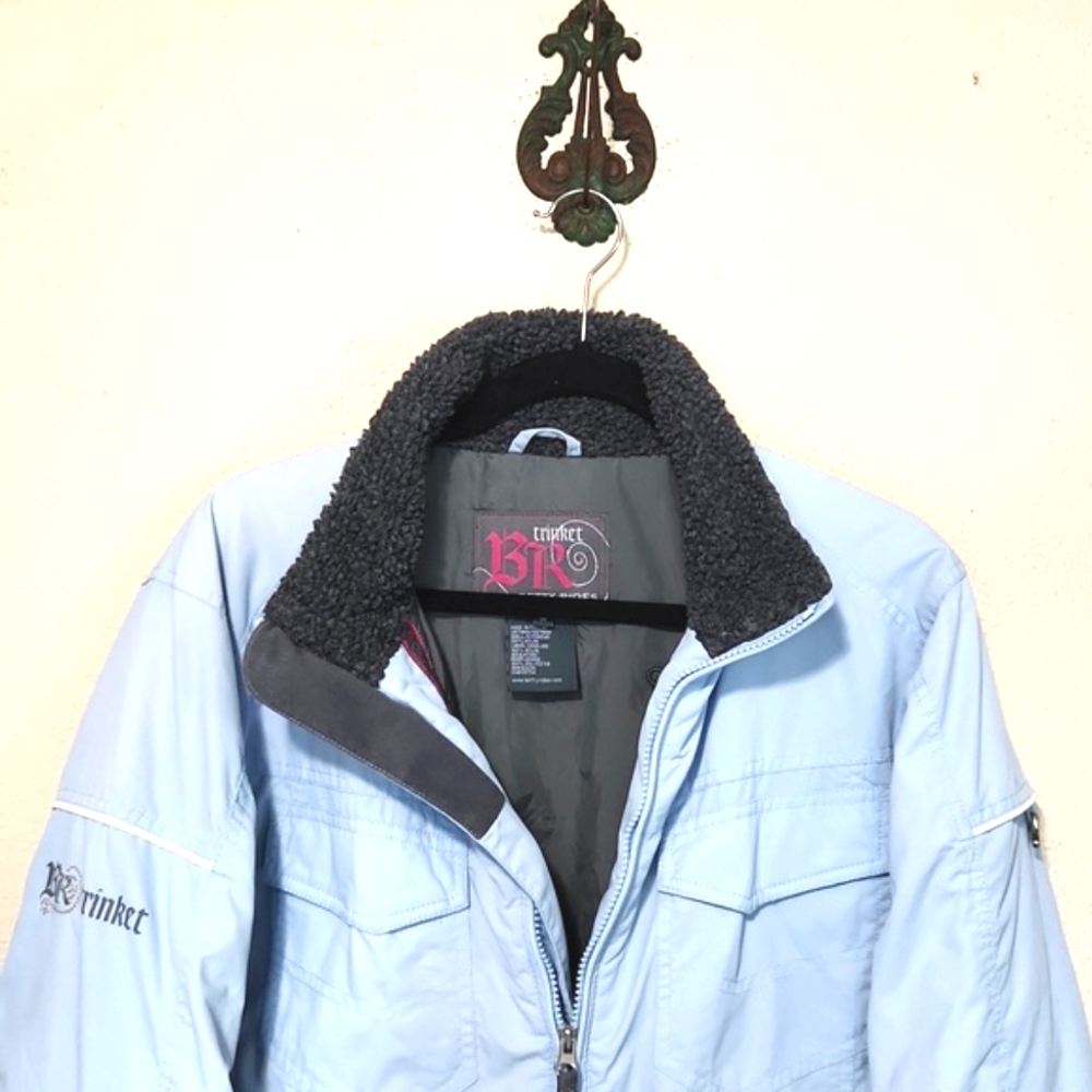 Betty Rides Trinket Sky Blue Women's Ski Jacket Size Medium - Picture 2 of 16